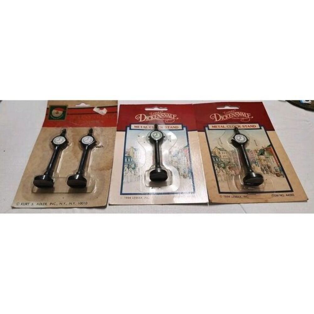 Lemax‎ Dickensvale Metal Clock Stand Lot.  B1